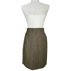 Dolce & Gabbana Women's Brown‎ Plaid Quiet Luxury Designer Skirt W 26.25